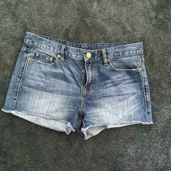 J. Crew Distressed Jean Shorts - Picture 1 of 7